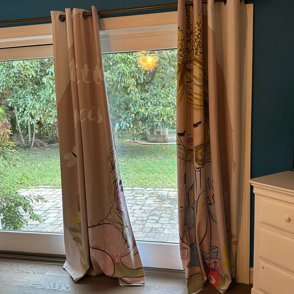 My Little Princess Pony Panel Curtains Grommet 2 Panels Brighter than Photos!